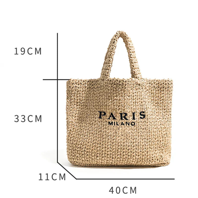 Bolsa Rafia resort - linha luxo