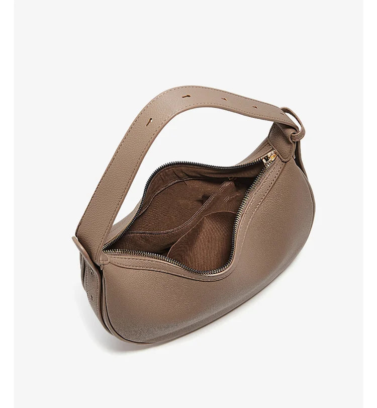 Bolsa – Modelo Meia-Lua, Estilo Crossbody, Elegante